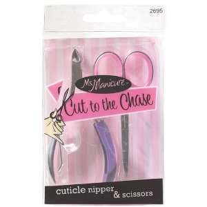  Ms. Manicure Cut to the Chase Cuticle Nipper & Scissors (2 