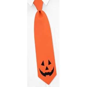  Jack O Lantern orange microfiber Tie 