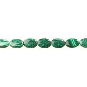  18x13mm Oval Imitation Malachite Beads   16 Inch Strand 