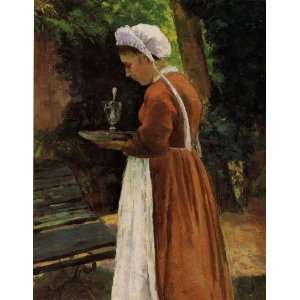  Oil Painting The Maidservant Camille Pissarro Hand 