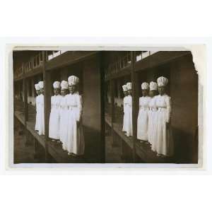  Japanese nurses,wounded soldiers,hospital ward,c1905