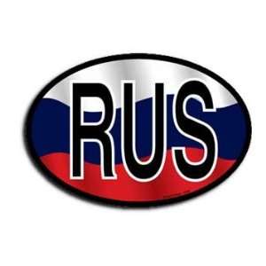  Russia Wavy oval decal Automotive