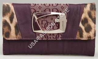 NWT GUESS WALLET Lioness Slim Clutch RED purse tags New  