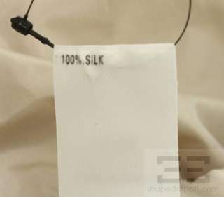 Chloe Dune Silk Ruffled Short Sleeve A Line Dress Size 44  