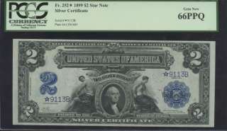 1899 STAR 66PPQ EARLIEST & FINEST KNOWN $2 STAR  