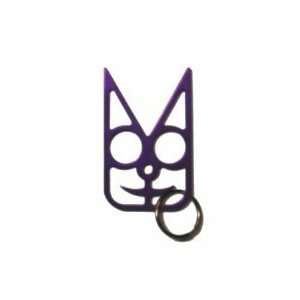   Safety Cat Womens Self Defense Keychain   Purple