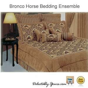   Rider Western Cowboy Bedding Comforter Set & Pillows