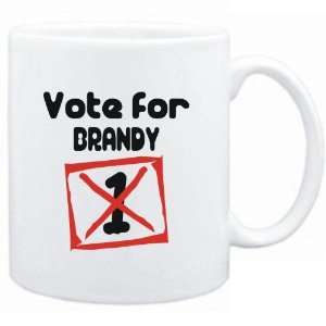  Mug White  Vote for Brandy  Female Names Sports 