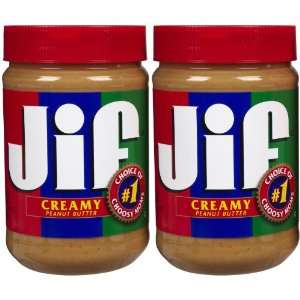 Jif Peanut Butter Creamy 28 oz  Grocery & Gourmet Food