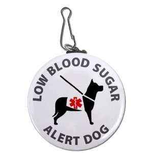 Creative Clam Service Low Blood Sugar Alert Dog Image Alert 2.25 Inch 