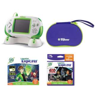 LeapFrog Leapster Explorer Learning Game System with 2 Games Charger 