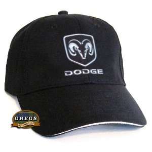    Dodge Ram Hat Black with Metal Logo (Apparel Clothing) Automotive