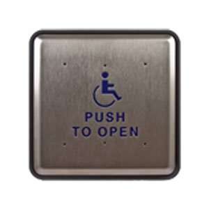  Push Plate w/ Handicap Logo and Push to Open Text 10P 