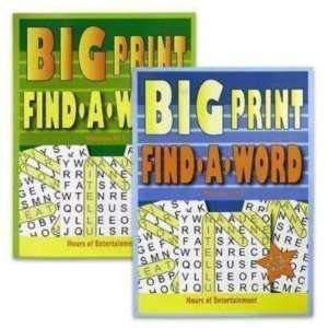  Puzzle Book 96 Pages Find a Word Big Print Case Pack 96 