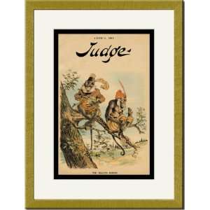  Gold Framed/Matted Print 17x23, Judge Magazine The 