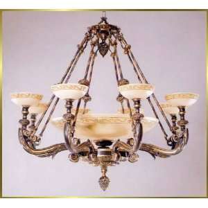   Chandelier, RL 344 106, 16 lights, Antique Brass, 42 wide X 41 high
