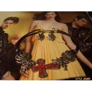   / Crucifix / Cannabis Theme Leather Braccelet 7 