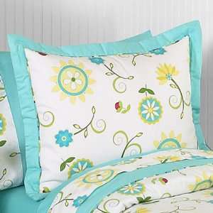  Layla Floral Turquoise Standard Sham