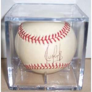 Juan Gonzalez Autographed Baseball Signed Rangers 400 Hr