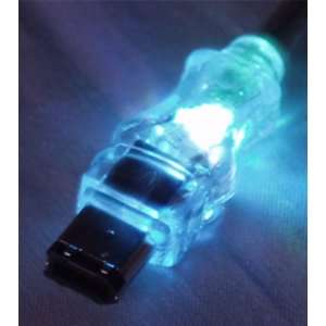 QVS 15ft IEEE1394 FireWire/i.Link 6Pin to 6Pin Translucent 