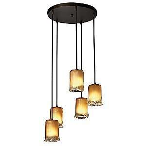   Luce 5 Light Cluster Pendant by Justice Design Group