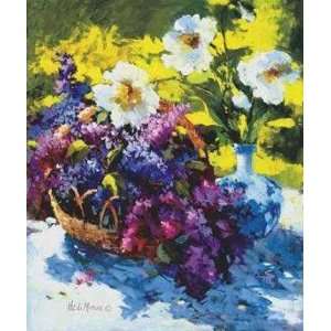  Lilacs Poppies Poster Print