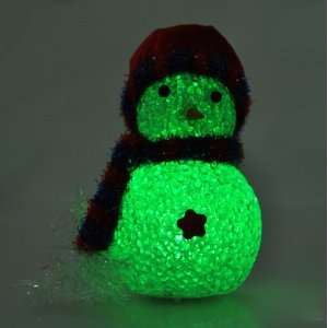   Snowman Shaped Colorful LED Flashing Light Night Light Christmas Gifts