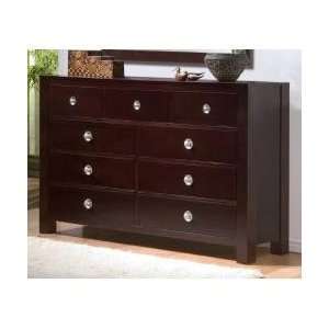  Lifestyle Solutions Knotch 9 Drawer Double Dresser in 