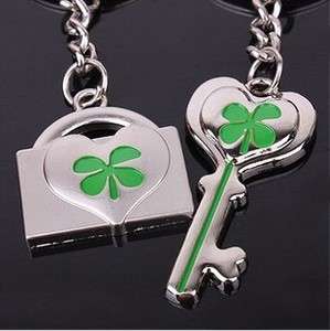   Clover couple of Key & LOCK Key chains Luckly keyfob key ring  