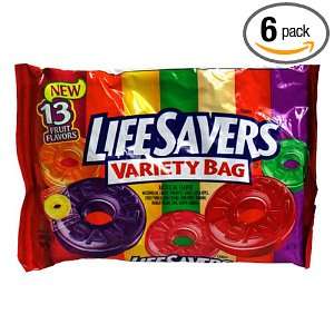 LifeSavers Assorted Flavors, 13 Ounce Bag (Pack of 6)  
