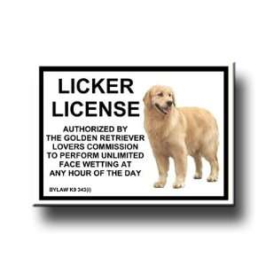  Golden Retriever Licker License Fridge Magnet Everything 
