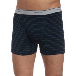 Fruit of the Loom Mens 4 Pack Stripe / Solid Assorted Trunks