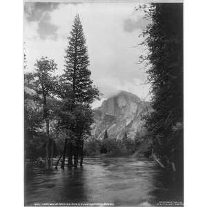 Looking up Merced River, from Sentinel Hotel,c1901 