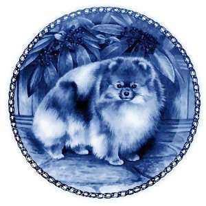  Pomeranian Danish Blue Porcelain Plate