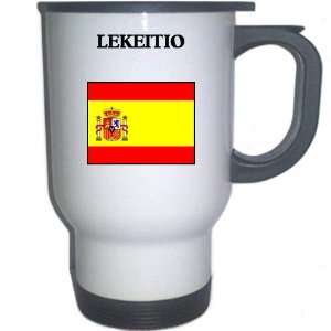  Spain (Espana)   LEKEITIO White Stainless Steel Mug 