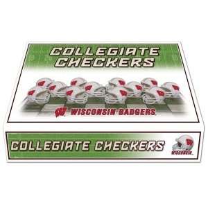  Wisconsin Badgers NCAA Checker Set