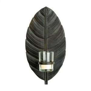  Leaf Wall Sconce with Glass Cup
