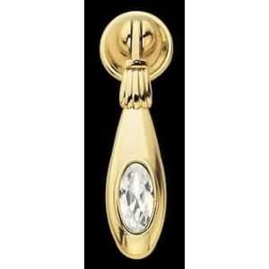   Pulls , Solid Brass Leaded Crystal Cabinet Pull
