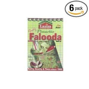 Laziza Falooda Mix Pistachio, 200 Gram Boxes (Pack of 6)  