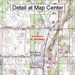  USGS Topographic Quadrangle Map   Kewaskum, Wisconsin 