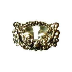  Stamped Brass Victorian Keyhole Cover