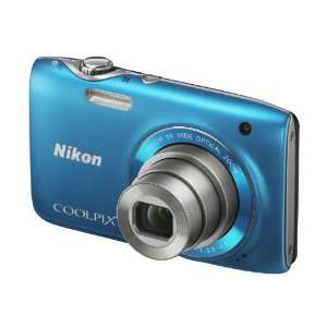  Nikon Coolpix S3100 Blue Digital Compact Camera Camera 