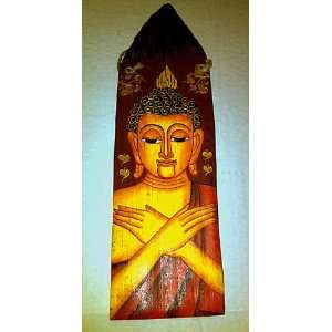  Buddha Lanna Painting Wood Panel2 Red 