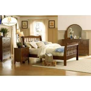  Brookwood 5pc Eastern King Bed Brown Cherry Finish