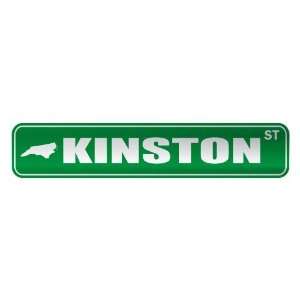   KINSTON ST  STREET SIGN USA CITY NORTH CAROLINA