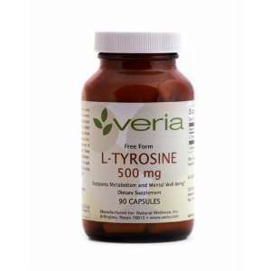  Veria   L Tyrosine 500 mg (90 Capsules) Health & Personal 