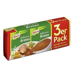 Knorr Sauce for Roast 3 Pack  Grocery & Gourmet Food