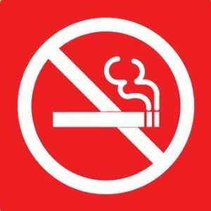 ADA No Smoking Symbol Sign with Tactile (Raised) No Smoking Symbol 