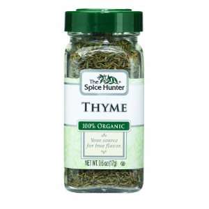 The Spice Hunter Thyme, Organic, 0.6 Ounce Jars (Pack of 6)  