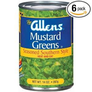 Allens Mustard Green, 14 Ounce (Pack of Grocery & Gourmet Food